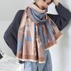 New Summer Air  Conditioned Room Shawl Autumn and Winter Double Sided Imitation Cashmere Scarf Female Korean Version Student Neck Scarf Warm Scarf
