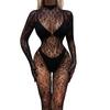 Mysterious Women's Stocking Fishnet Mesh Romper Jumpsuit Clubwear Bodysuit
