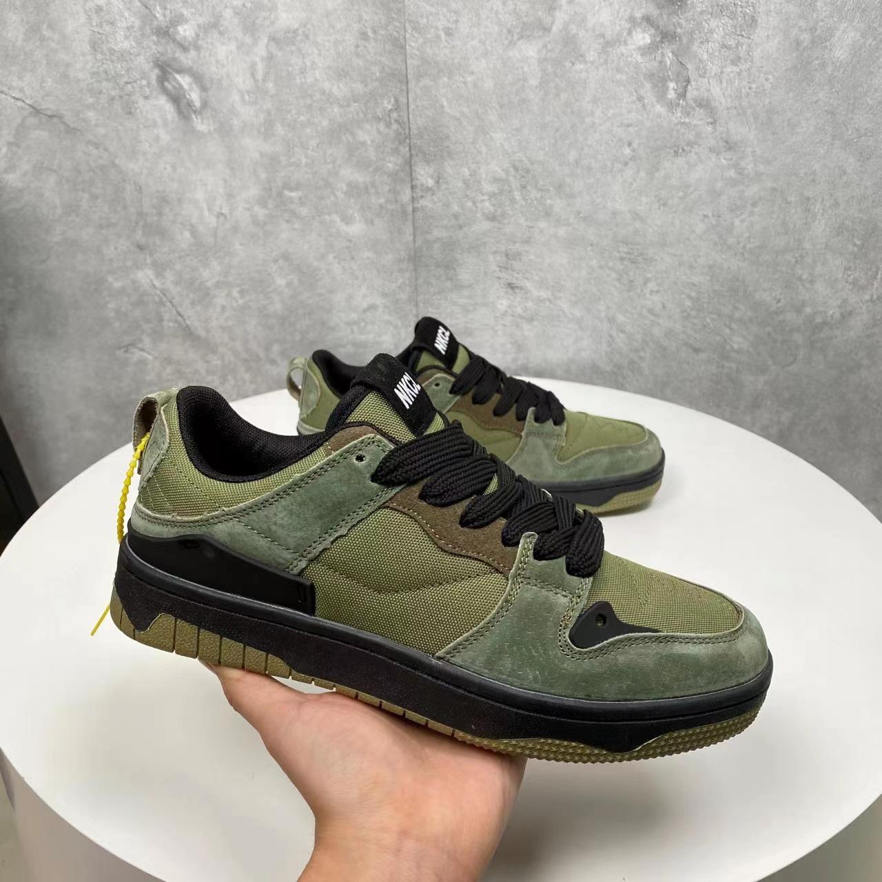 

Four Seasons Мужская мода Нишевый бренд Классика Ретро Дышащая Удобная Износостойкая Спортивная Повседневная Обувь Кроссовки для Мужчин 35 армия зеленый