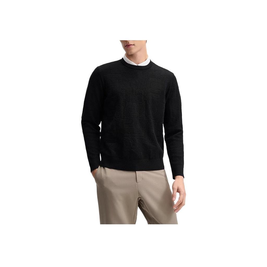 New FILA Sweaters Men's Jet Black F11M512402F-BK