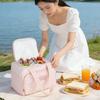 New Waterproof Lunch Bag Thermal Insulated Portable Food Storage Pouch Handheld Cooler Bag Picnic
