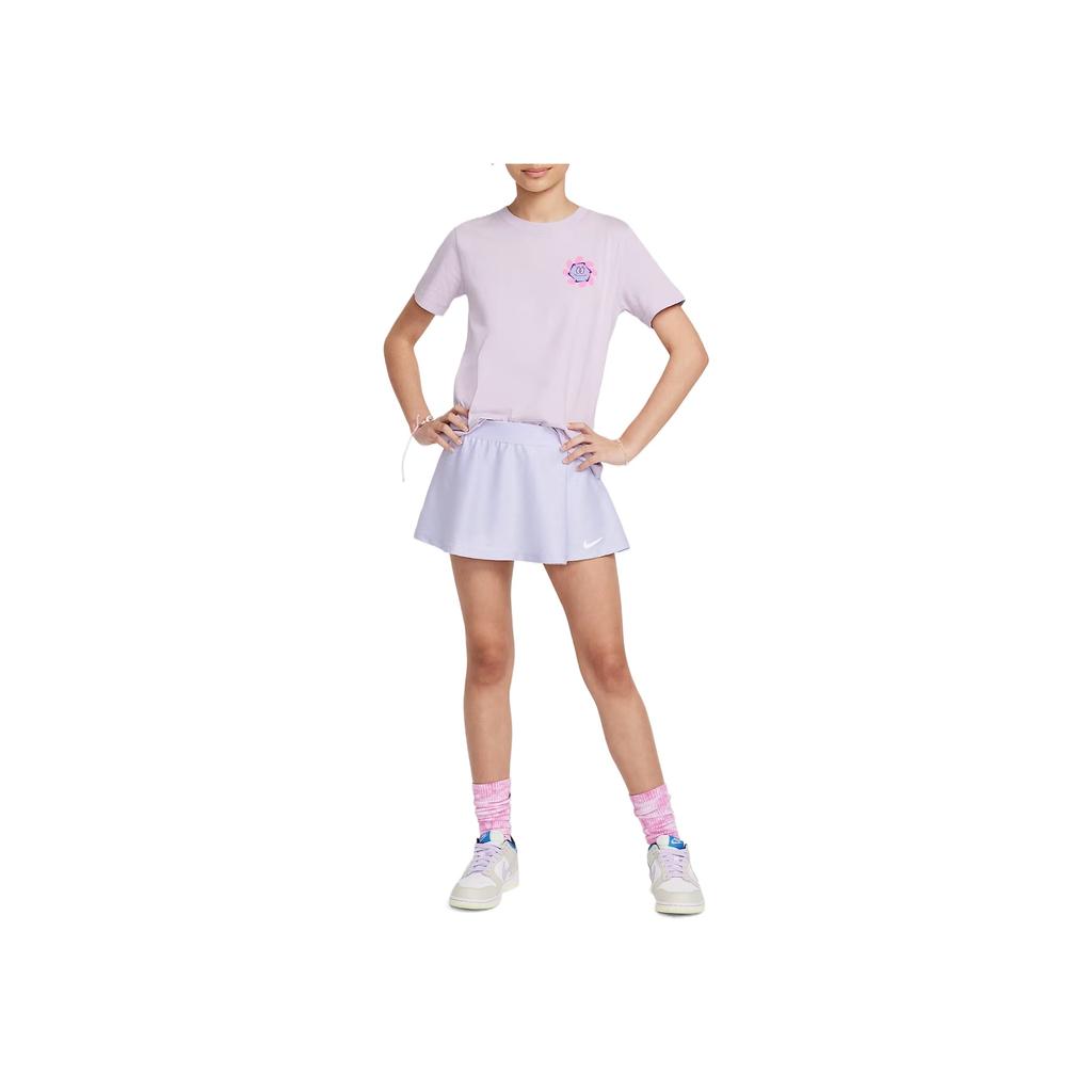 Nike Sportswear T-Shirt SS25 Comfortable Versatile Fashion Soft Short Sleeve Kids Tops Pink Purple HQ3234537