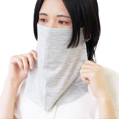 Cooling Silk Face UV Cooling Mask Silver [Kinuya] Cover, Silk, Protection, Touch, Type, Women's, SO7648,