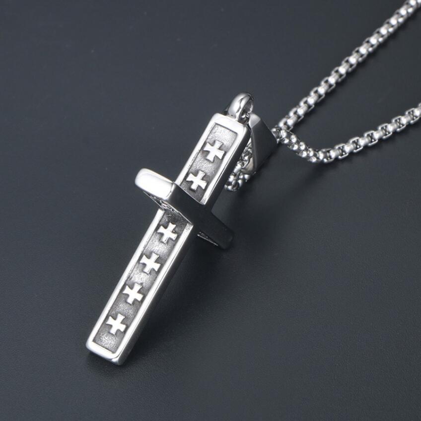 European and American Style Retro Exquisite Cross Pendant Accessories 60CM