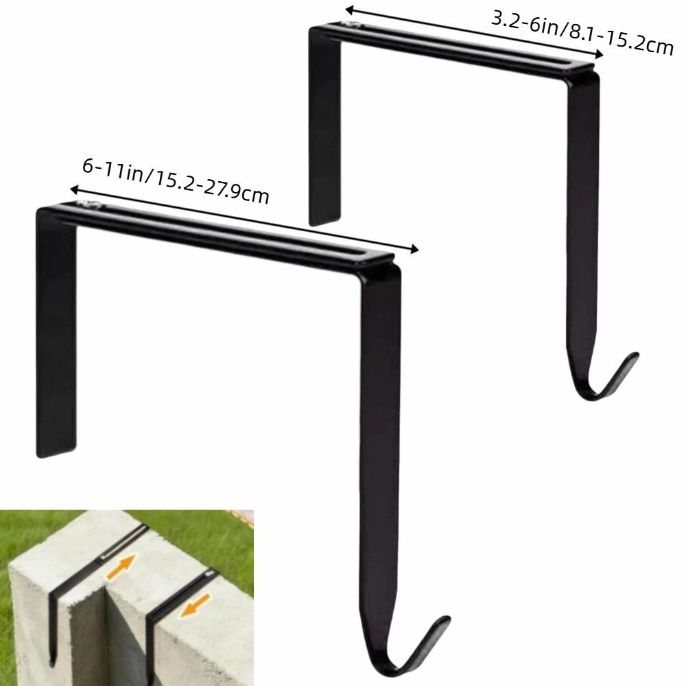 4Pcs No Drill Outdoor Light String Hooks Adjustable String Light Hangers  Cinder Block
