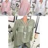 Chic Lace Shirt Autumn Women V-neck Long Blouse Loose Plus Size Sleeve S-5xl