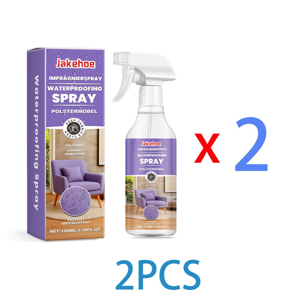 Jakehoe Fabric Waterproof Spray for Sofa Upholstery Furniture Stain Resistant Protector Repels Water and Spills No Residue 100ml