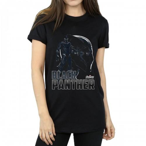 Avengers Infinity War Dámské/Ladies Black Panther Cotton Boyfriend T-Shirt