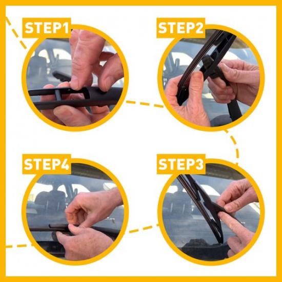 Rear Windshield Wiper Set For Toyota Arm Blade 2003-2009 85241-47010 Prius