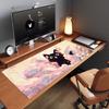 Black Cat On Clouds Mouse Pad Nonslip Locking Edge DeskMat PC Laptop Accessories Rubber Office Keyboard Large Game XXL Carpet