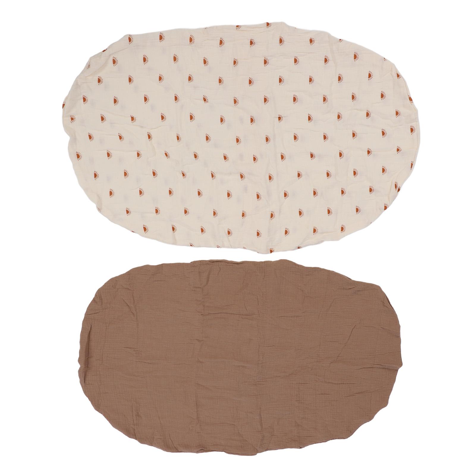 

2 шт. Простыни для люльки Мягкие Дышащие Детские Простыни на Матрас для Люльки Натяжная Простыня Универсальный Размер Brown and Sun Pattern Set