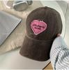 Chic Brown Baseball Cap With Simple Design And Sunshade Function For Women