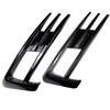 For VW Golf MK7 2013-2016 Car Sticker Front Bumper Side Vent Spoiler Splitter Canard Fog Light Lamp Cover Carbon Styling Black
