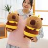 Cos Bee Capybara Plush Toy Simulation Capibara Fluffty Doll Capybara Plushies  Christmas Toy
