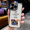 Friends Hot TV Show Plating Phone Case For Samsung A37 A57 A07 A36 A16 A06 A35 A55 A25 A26 A15 A54 A34 A24 A14 A05 A04 4G 5G