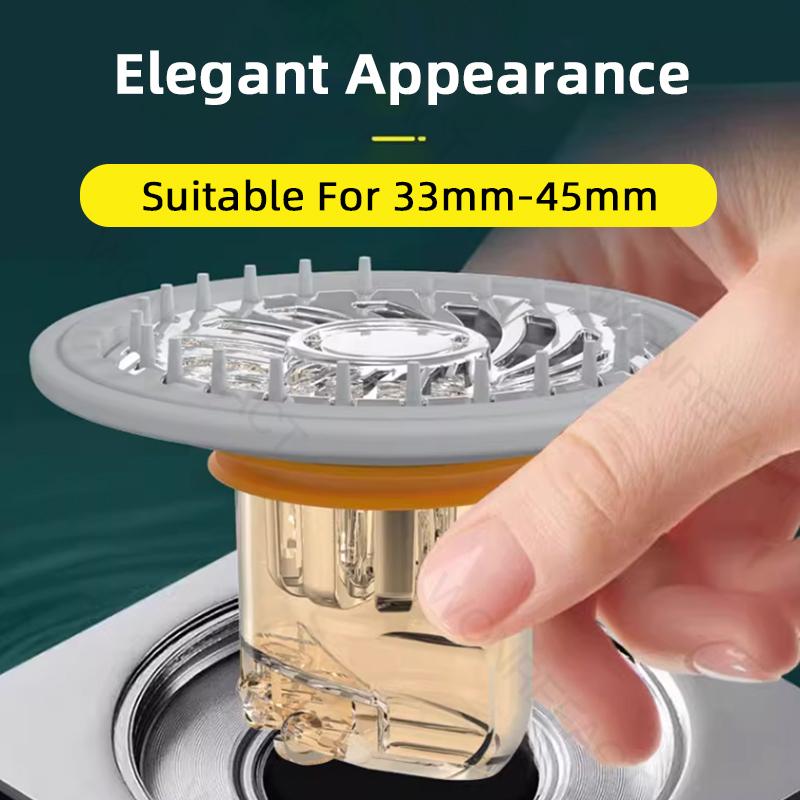 Universal Floor Drain Inner Core Sewer Deodorant Anti-Insect Tool Bathroom Closed Cover Shower Drain Cover ABS