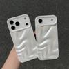 Pearl white water ripple for iPhone17Pro max mobile phone case Apple 17 soft case 14/15