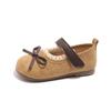 Girls Bowknot Lace Shallow Mouth Soft Sole Princess Leather Kids Shoes
