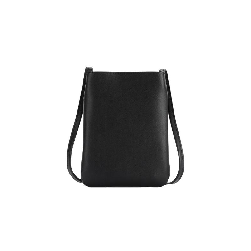 Fashionable And Trendy Pu Vertical Small Bag With Urban Minimalist Style Pink Beige Brown Black Yellow чёрный