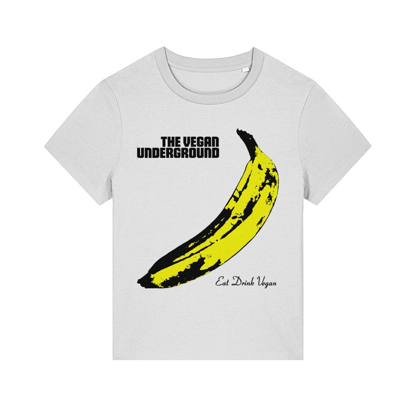 The Vegan Underground - Yellow Banana - Women s T shirt L