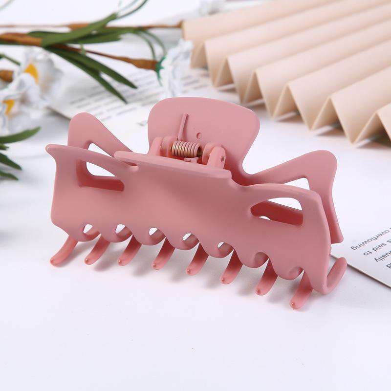 Geometrické sponky do vlasů v korejském stylu: Velká velikost, všestranné duté gumičky do culíku a skřipce pro ženy