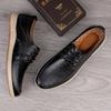 Luxury Casual Genuine Leather Shoes Men Sneakers Fashion Oxford Shoes For Men Bureau Office Footwear Flats Brand Newest Men'S Shoes
