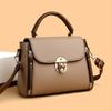 Casual Square Shape Vintage Handbag Large Capacity Solid Color Shoulder Bag Small Square Bag