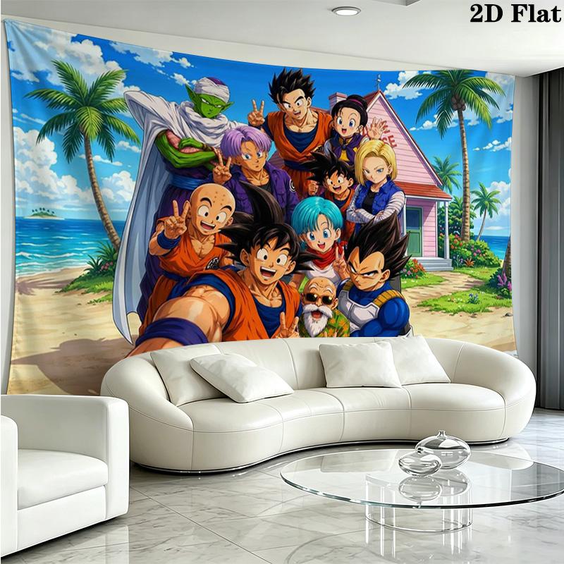 DRAGONBall Wall Tapestry Aesthetic Wall Hanging Printed Fabric Blanket Decorative Tapestries for Bedroom Living Room Home Decor