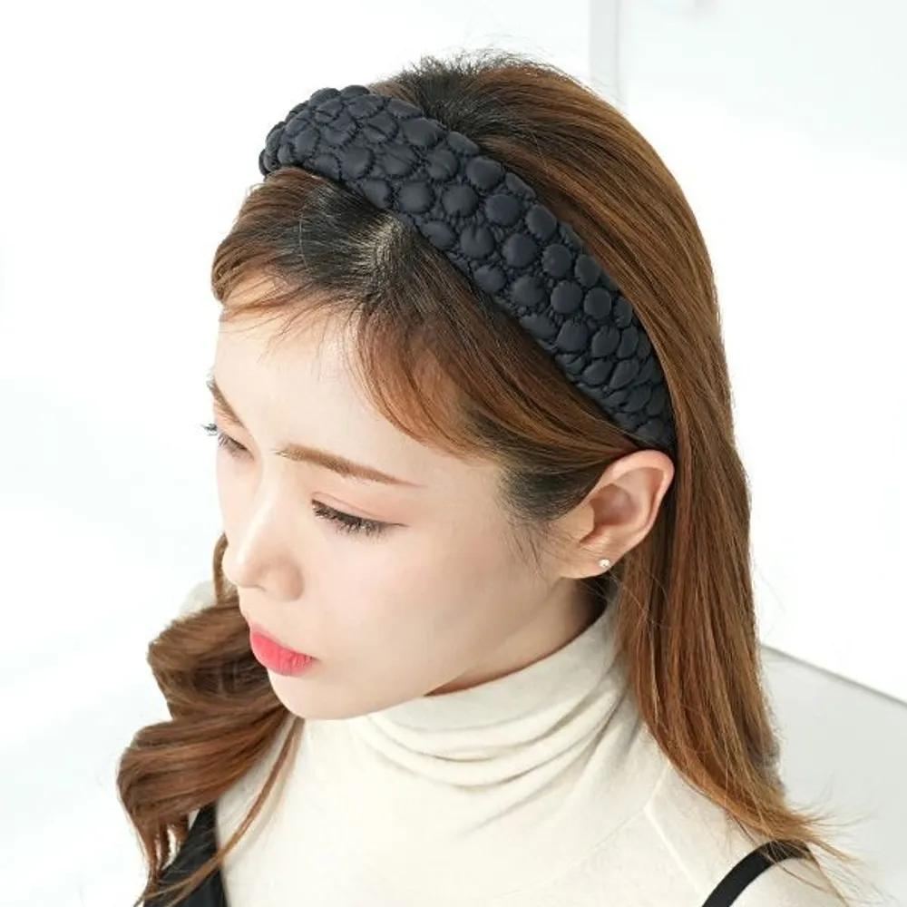 Bubble Embossed Handmade Hairband (22HB060) white