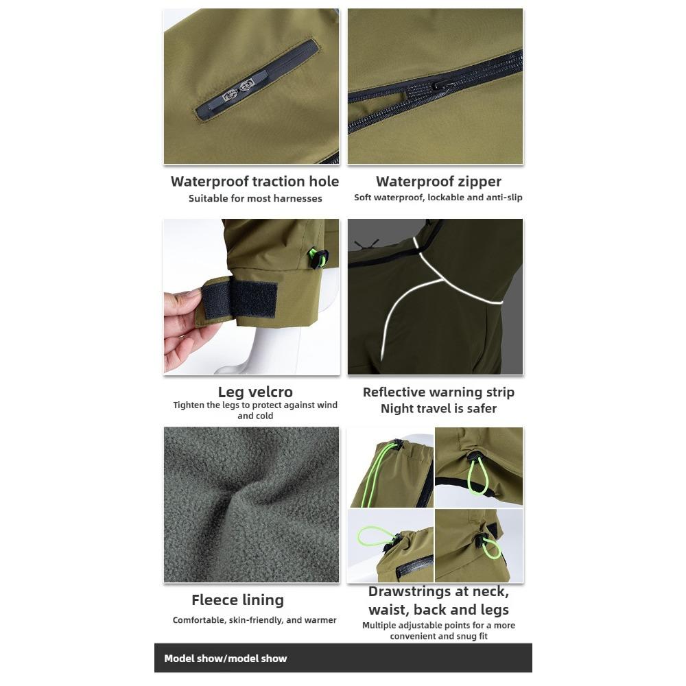 Medium and Large Dog Four-legged Jacket, Water-proof, Windproof and Warm Four-legged Jacket, Weimar Whipbit All-inclusive Dog Clothes.