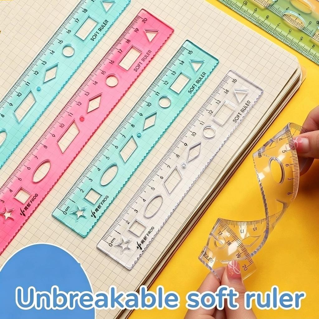 Multi Functional Drafting Ruler Kit Precise Protractor Straight and Triangle Rulers Strong Smooth Surface for Artists