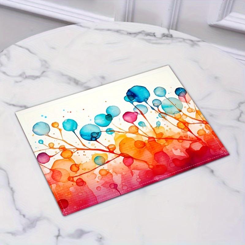 

4/6/8Pcs Linen Colorful Bubble Aesthetic Placemat Kitchen Dinning Table Mats Bowl Coffee Cup Heat-resistant Pads Decor 45x30cm 4Pcs-30X45cm(12X18in