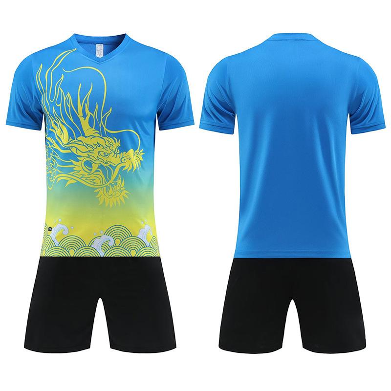 Dragon Boat Suit Men'S Dragon Boat Festival Rowing Game Clothing Football Suit Team Training Kit Short Sleeve Jersey Quick Drying