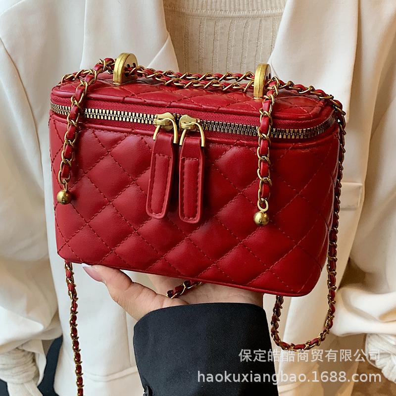 Rhombus chain bag women's summer 2025 new niche design advanced sense of foreign style shoulder messenger bag small square bag