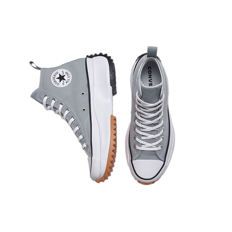 Converse Run Star Hike High Ash Stone Unisex Sneakers Grey White Black 172490C