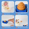 1Set Funny Toilet Spoof Toys Catapult Poop Trick Toilet Prop Children Adults Games Parent-Child Toys Interesting Christmas Gift
