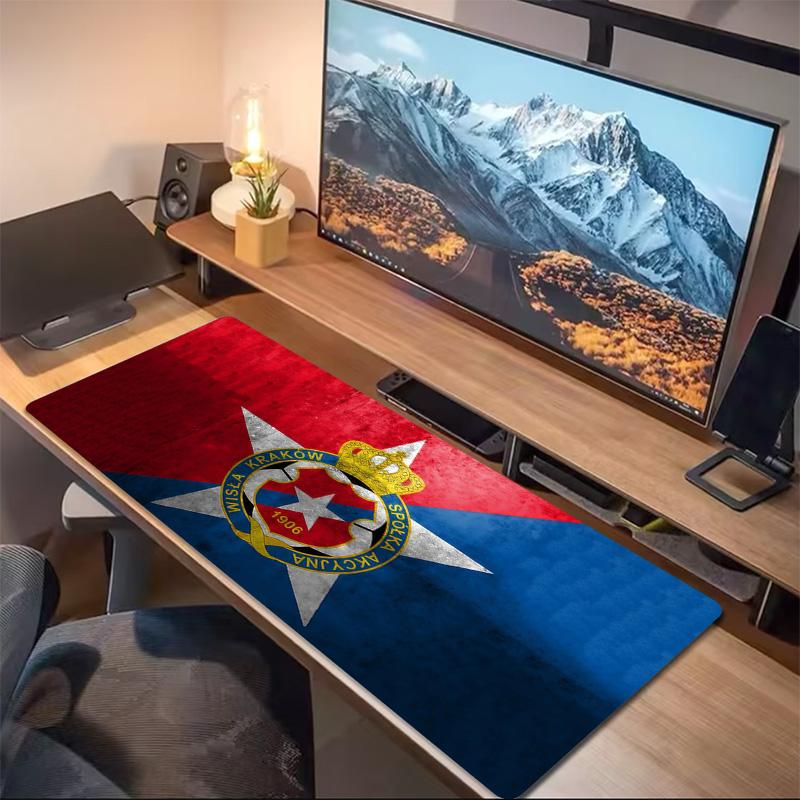 Red Star Belgrade Print Cushion Non-slip Laptop Tablet Big Mousepad XXL Mat Mini PC Playmat With Lock edge