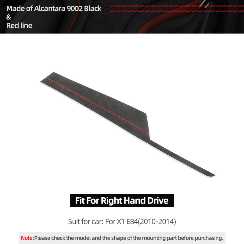 For BMW X1 E84 Made of Alcantara Dashboard Panel trument Trims Strips Performance Stickers Car Interior Tuning Accessories
