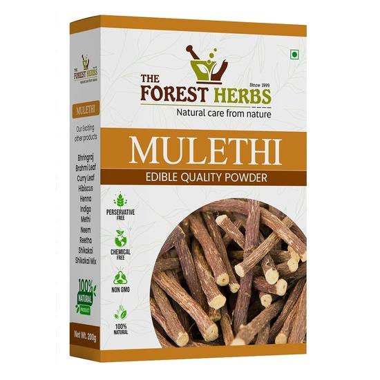 Skogens Urter Naturlig Pleie Fra Naturen Lakrispulver For Ansikt, Hår (200 gram) Hud og kropp | Spiselig | Lakrispulver for hudpleie