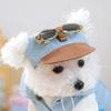 Denim Cap Dog Visor Hats Korean Style Dog Sports Hat Pet Sun Protection Hats  Photo Props