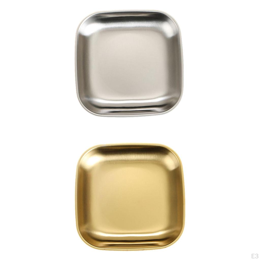 Stainless Steel Dinner Dish for Marinating and Serving Meat