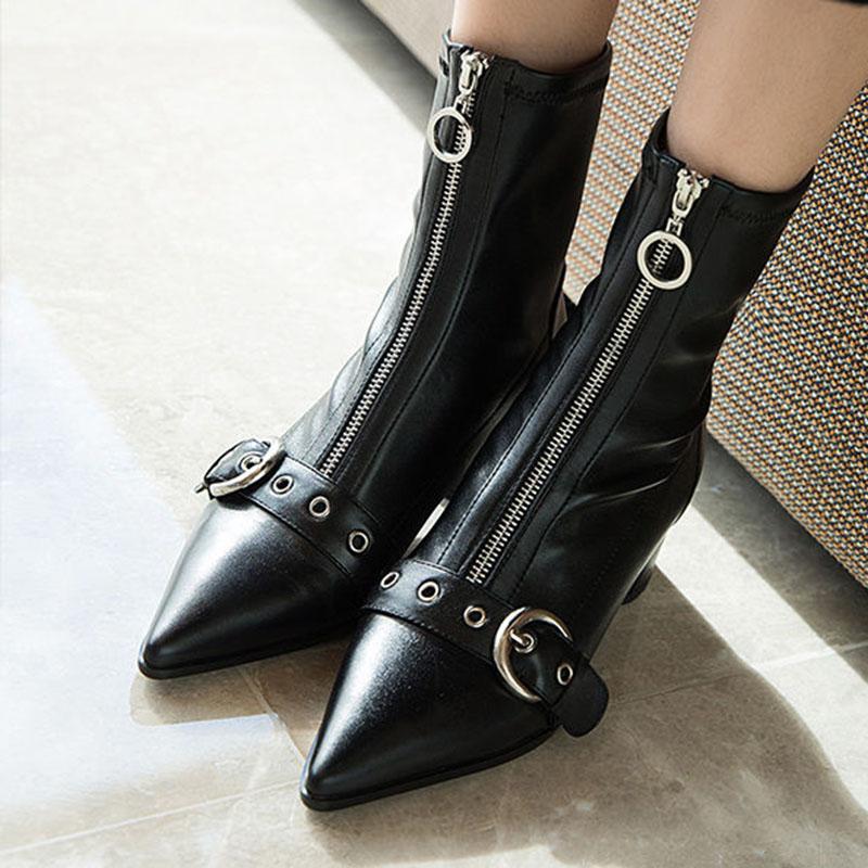 pointed toe winter boots