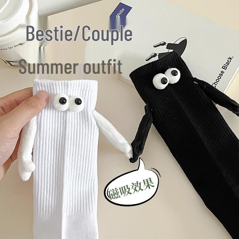 Magnetic Clasp Couple Socks - Cute & Funny Interlocking Design for Fashionable Togetherness