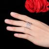 J0093 Three-Layer Open Ring, Super Shiny Zircon Ring, Sweet Temperament Women'S Hand Jewelry