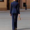 Modigirl Formal 2 Pieces Blazer Pants Suits for Ladies 2026 Fall Winter Fashion Office Wear Women Striped Jacket Sets Outfit