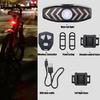 Bright LED Bicycles Warning Light Rechargeable Security Bike Tail Light for Safe Cycling Outdoor Activity