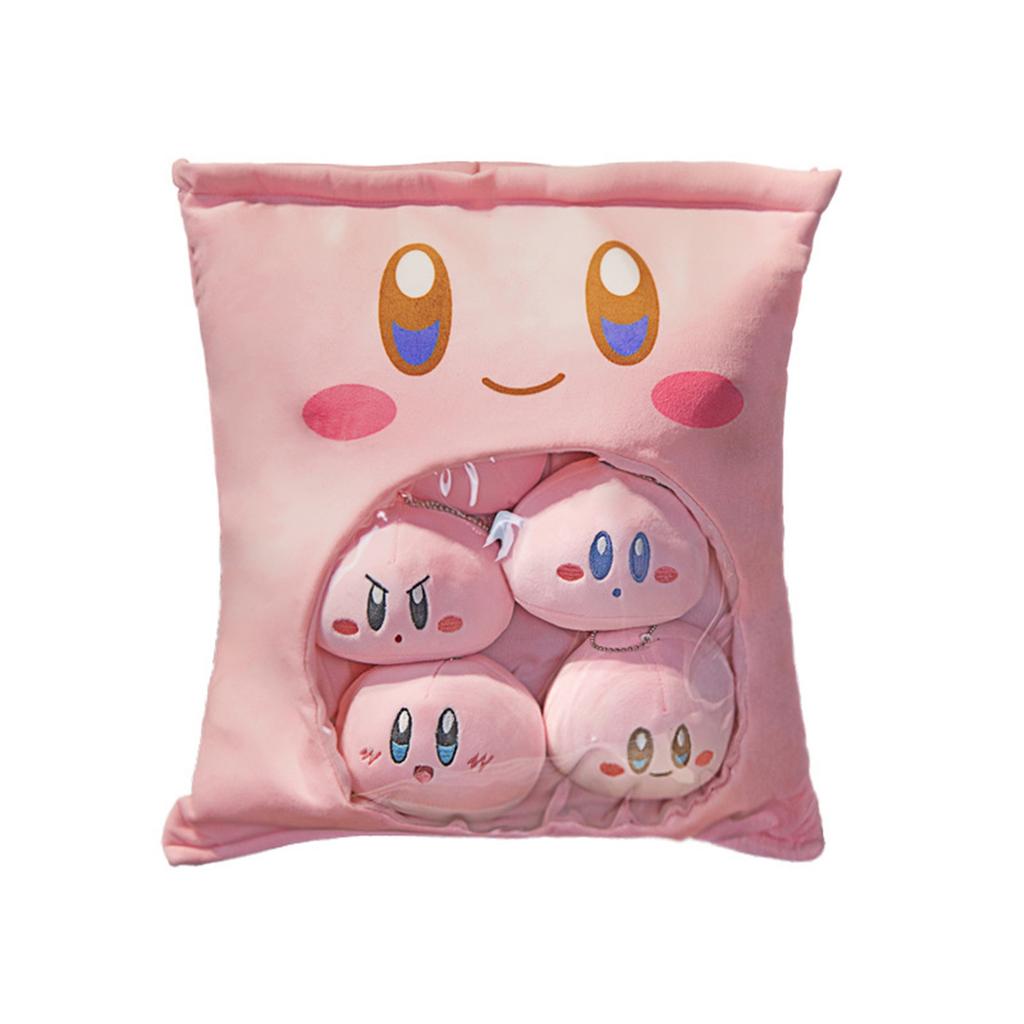 Cute Plush Stuffed Toy, Cute Pillow Plush Toy, Plushie Hugging Pillow With 6pcs Cute Plush Pendant, Birthday Gifts For Girls Boys