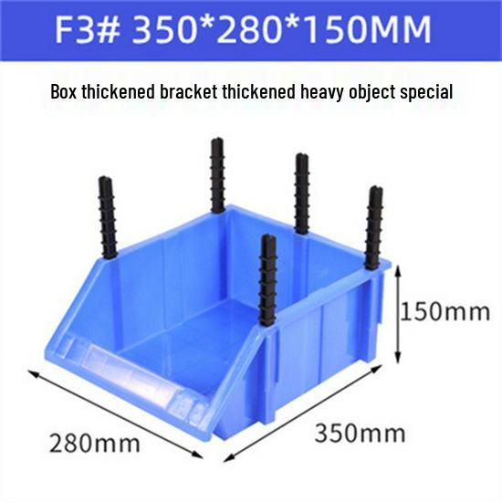 Thickened Modular Plastic Storage Box for Hardware & Electronic Components with Slanted Opening