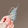 Simulation Butterfly Brooch Three-dimensional Diamond Gradual Change Color High-end Pin Female Bright Butterfly Corsage