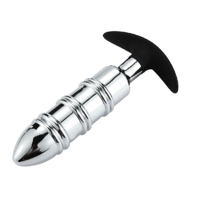 Metal Metal Adult SM Sexy Sucker Address Silicone Metal Butt Plug Go Out Wear Anal Plug